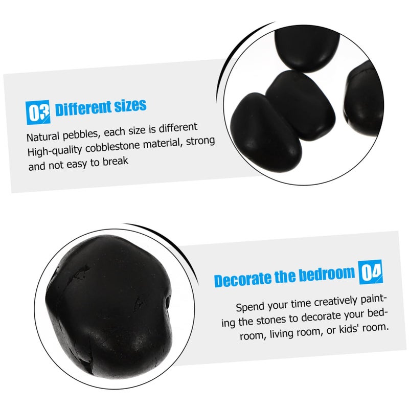 DIY Painting Rocks 16 Pcs Smooth Beach Pebbles for Kids Art Crafts Doodling - Image 5