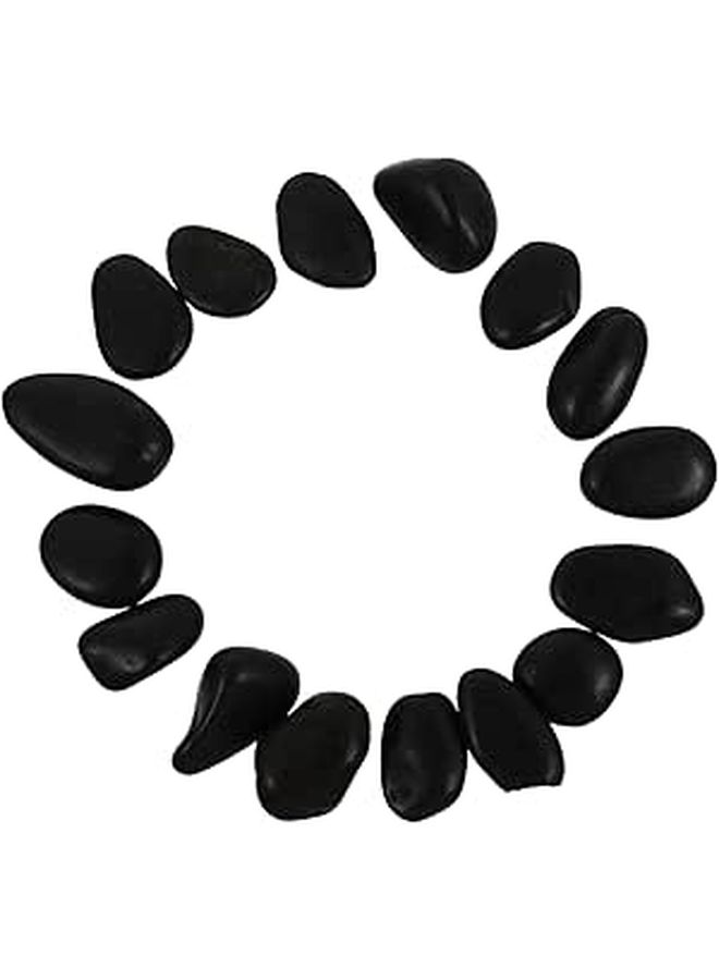 DIY Painting Rocks 16 Pcs Smooth Beach Pebbles for Kids Art Crafts Doodling - Image 1