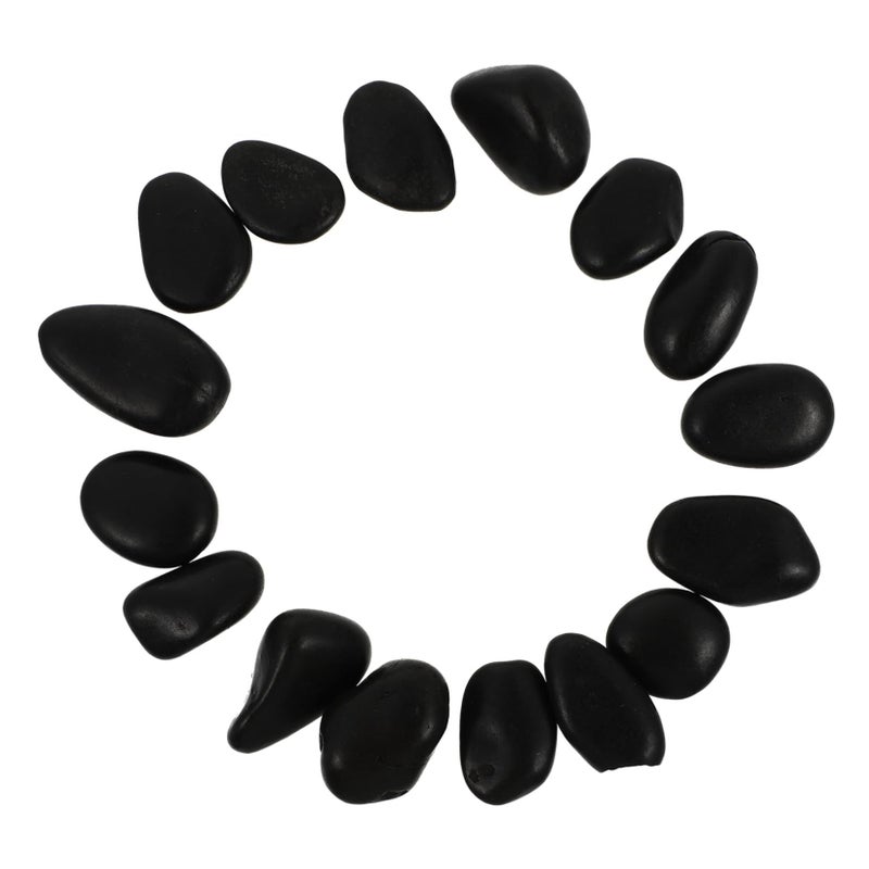 DIY Painting Rocks 16 Pcs Smooth Beach Pebbles for Kids Art Crafts Doodling - Image 2