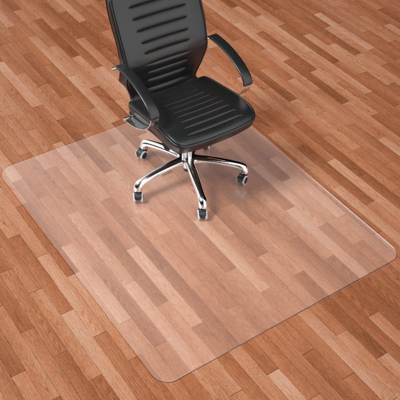 Naturehydro Large Office Chair Mat for Hardwood Floor  53 x 45 Plastic Rolling Chair Mat for Hard Wood Tile Floor Protection BPA and Phthalates Free Rectangle