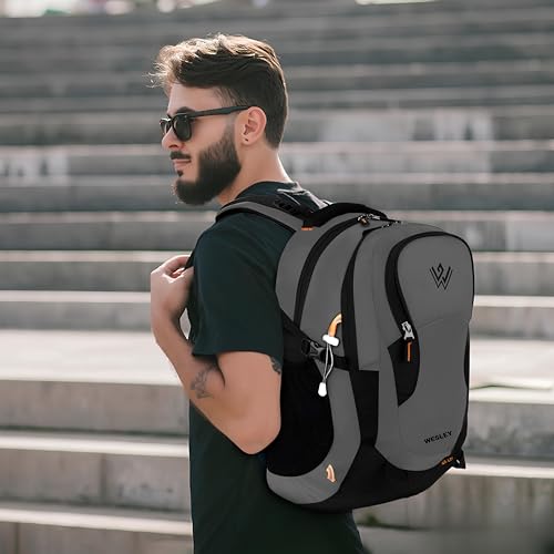 Wesley Premium Water-resistant Laptop Backpack, Navy Blue, 45L Capacity, 16 Inch Compatible, Modern Minimalist Design with Multiple Compartments, Business Travel Bag - Image 2