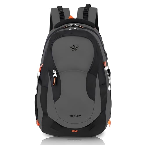 Wesley Premium Water-resistant Laptop Backpack, Navy Blue, 45L Capacity, 16 Inch Compatible, Modern Minimalist Design with Multiple Compartments, Business Travel Bag - Image 1