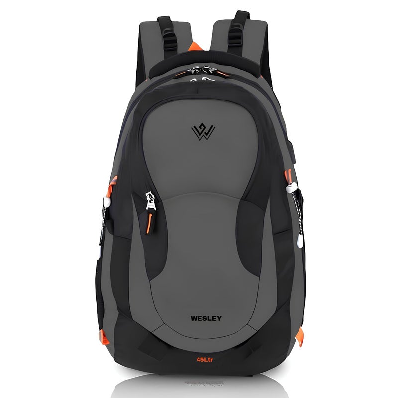 Wesley Premium Water-resistant Laptop Backpack, Navy Blue, 45L Capacity, 16 Inch Compatible, Modern Minimalist Design with Multiple Compartments, Business Travel Bag - Image 5