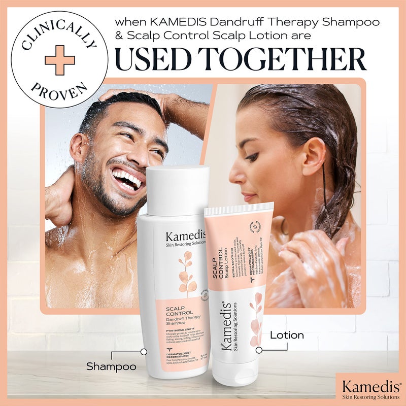 KAMEDIS Anti Dandruff Shampoo For Women & Men. For Itchy And Redness Scalp, Seborrheic Dermatitis Treatment & Flaky Hair. Contains 1% Zinc Pyrithione and Salicylic Acid. Paraben Free. 6.7 Fl Oz. - Image 4