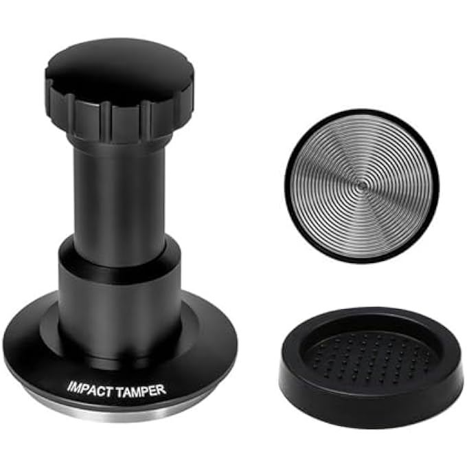 Gocoffun مكبس قهوة إسبرسو إمباكت ٥٨٣٥ مم، مكبس إسبرسو بنابض مع خاصية التعليق الصوتي، مكبس إسبرسو إمباكت كونستانت من الفولاذ المقاوم للصدأ لمرشح القهوة ٥٨ مم، ٥٨٣٥ مم، ٥٨٥ مم - Image 1