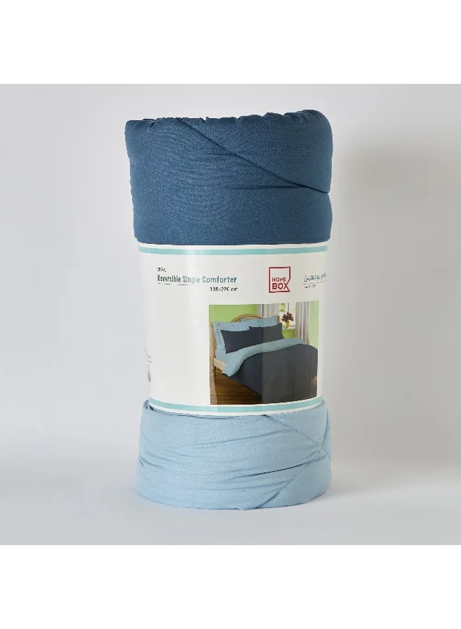 Home Box Vera Reversible Microfibre Single Comforter - 135X220 Cm