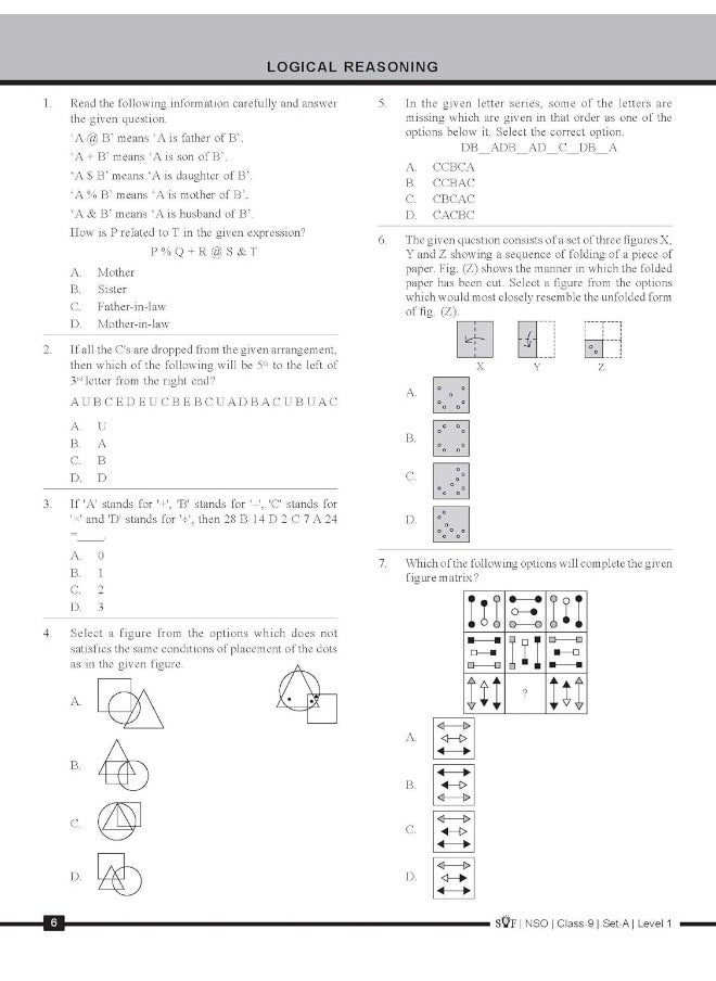 null - MTG Science (NSO) Olympiad Previous Years Papers with Mock Test Papers Class 9 - Sample OMR Sheet with Chapterwise Analysis | SOF Olympiad Books For 2023-24 Exam MTG Editorial Board - Image 1