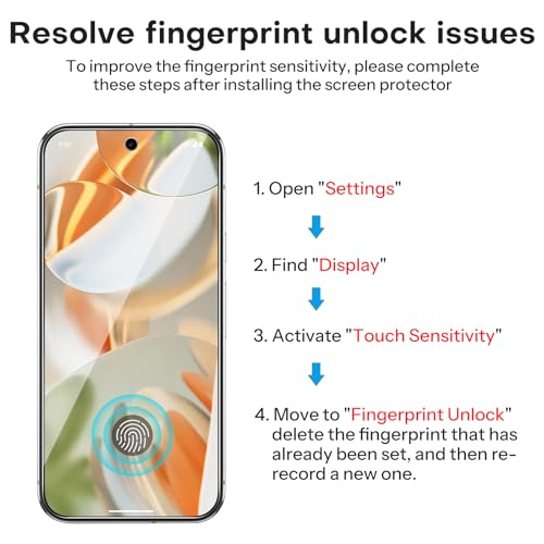 OMOTON 3+2 Pack for Google Pixel 9 Pro Screen Protector, 3 Pack Tempered Glass Screen Protector & 2 Pack Camera Lens Protector for Pixel 9 Pro 2024 6.3-inch, Case Friendly (Not for Pixel 9/9 Pro XL) - Image 3
