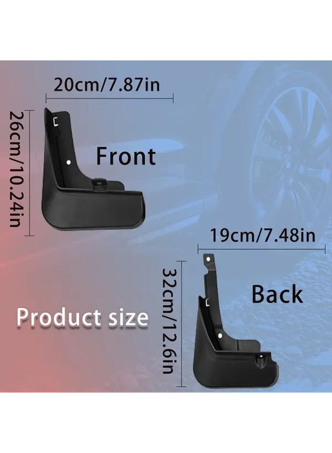 4 قطع حواجز طين للسيارة لـ Zeekr 001 2021-2023، ملحقات واقية دائمة - Image 3