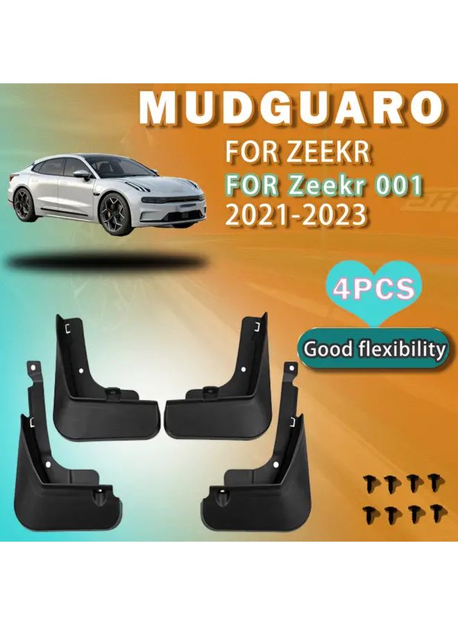 4 قطع حواجز طين للسيارة لـ Zeekr 001 2021-2023، ملحقات واقية دائمة - Image 2