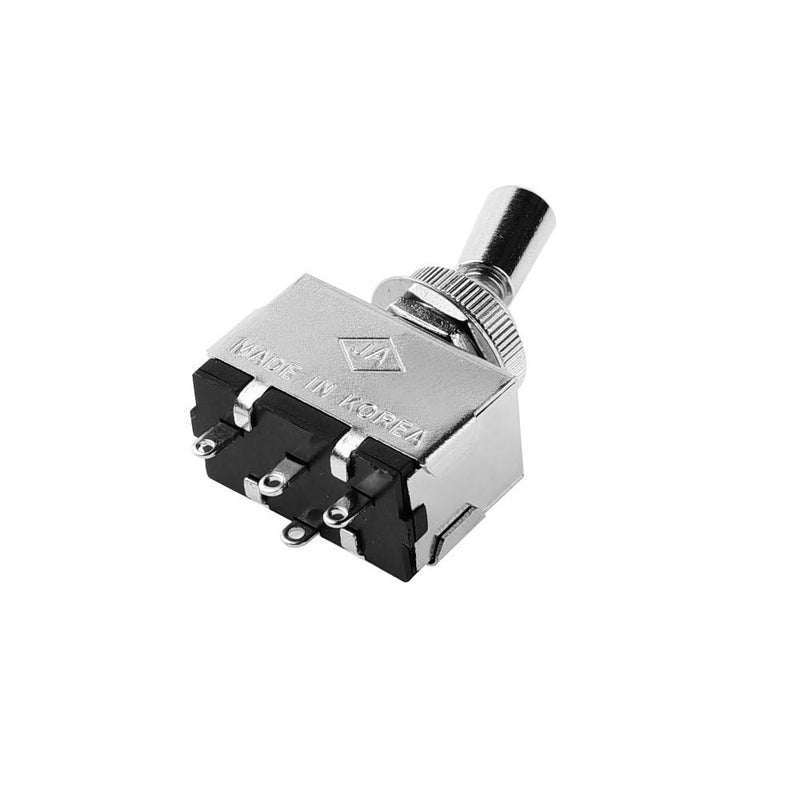 JD.Moon Metal Electric Guitar 3 Way Box Toggle Switch for Les Paul with Brass Tip (Chrome) - Image 2