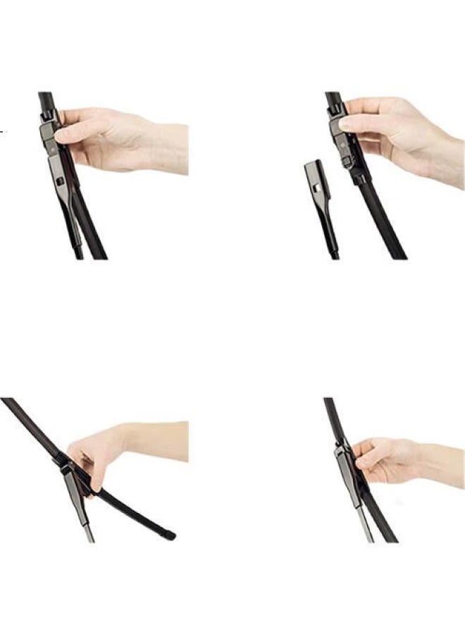 BOSCH Windshield Wiper Blades, Aerodynamic Design, 24/19 Inches, For 2012-2018 Volkswagen Sagitar And Passat, 2018+ Volkswagen Cc, And 2015+ Volkswagen Jetta - Image 3