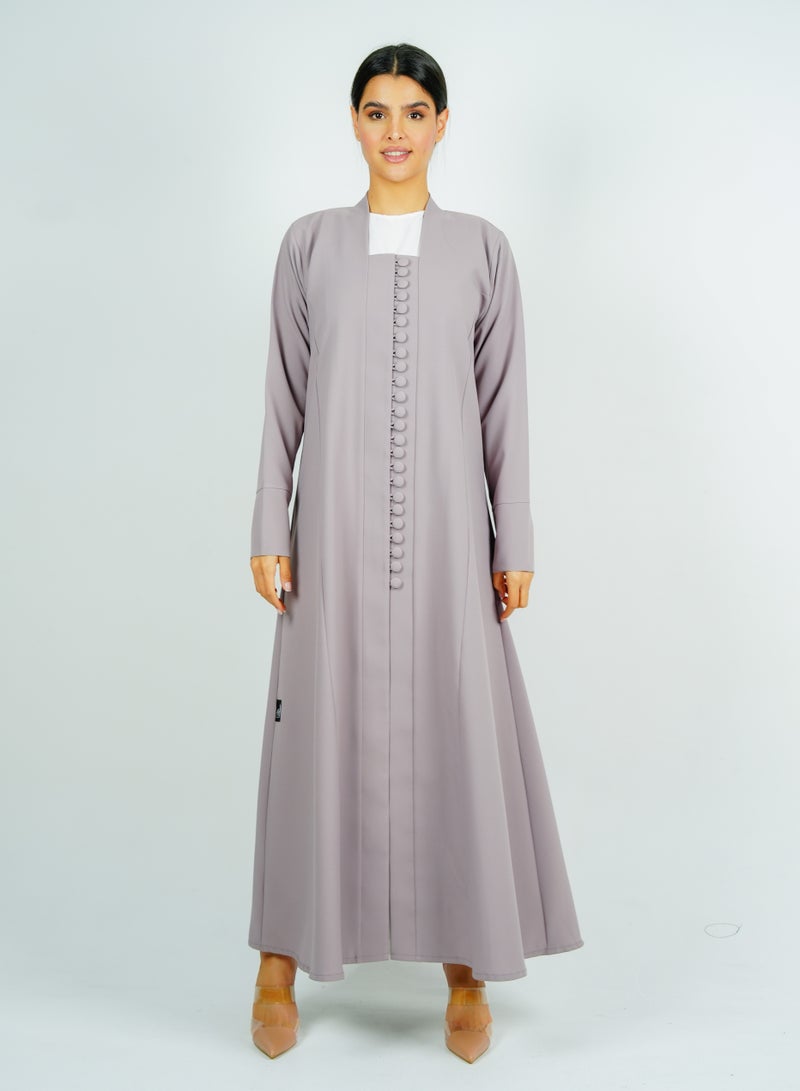 Rosette Abaya Stylish abaya with  button style - Image 4