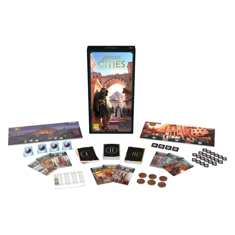 Asmodee 7 Wonders Cities Board Game EXPANSION - Forge Alliances and Expand Your Influence, Civilization Strategy Game for Kids and Adults, Ages 10+, 3-7 Players, 40 Min Playtime - Image 3