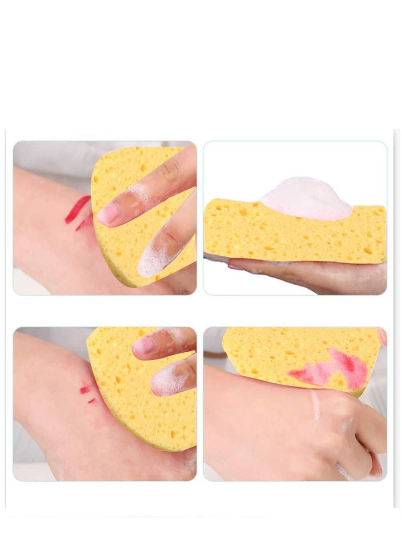 SYOSI - Facial Sponges - 50 Count Compressed Cellulose Face Cleansing and Exfoliating Sponges, Reusable Makeup Mask Remover, Round Face Cleaning Sponge Pads - Image 1