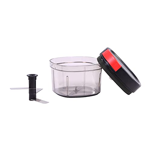 Wonderchef Glory String Chopper with 3 Sharp Stainless Steel Blades 600 ml, Anti Slip Silicone, Compact, Air Tight lid, 1 Year Warranty - Image 4
