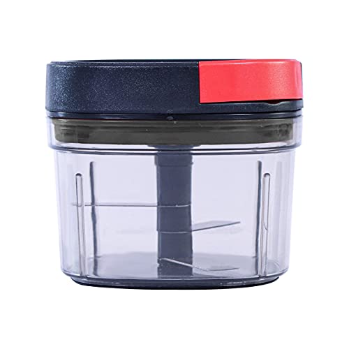 Wonderchef Glory String Chopper with 3 Sharp Stainless Steel Blades 600 ml, Anti Slip Silicone, Compact, Air Tight lid, 1 Year Warranty - Image 3