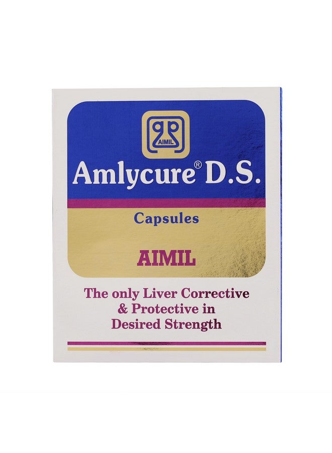 AIMIL Amlycure D.S. Capsules - 20 Capsules (Pack of 2) | Liver Health Protector - Natural Liver Herbal Tonic | Metabolism Booster - Image 3