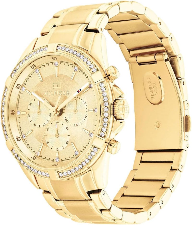 Tommy Hilfiger Women's Gold Chronograph Watch - Image 2