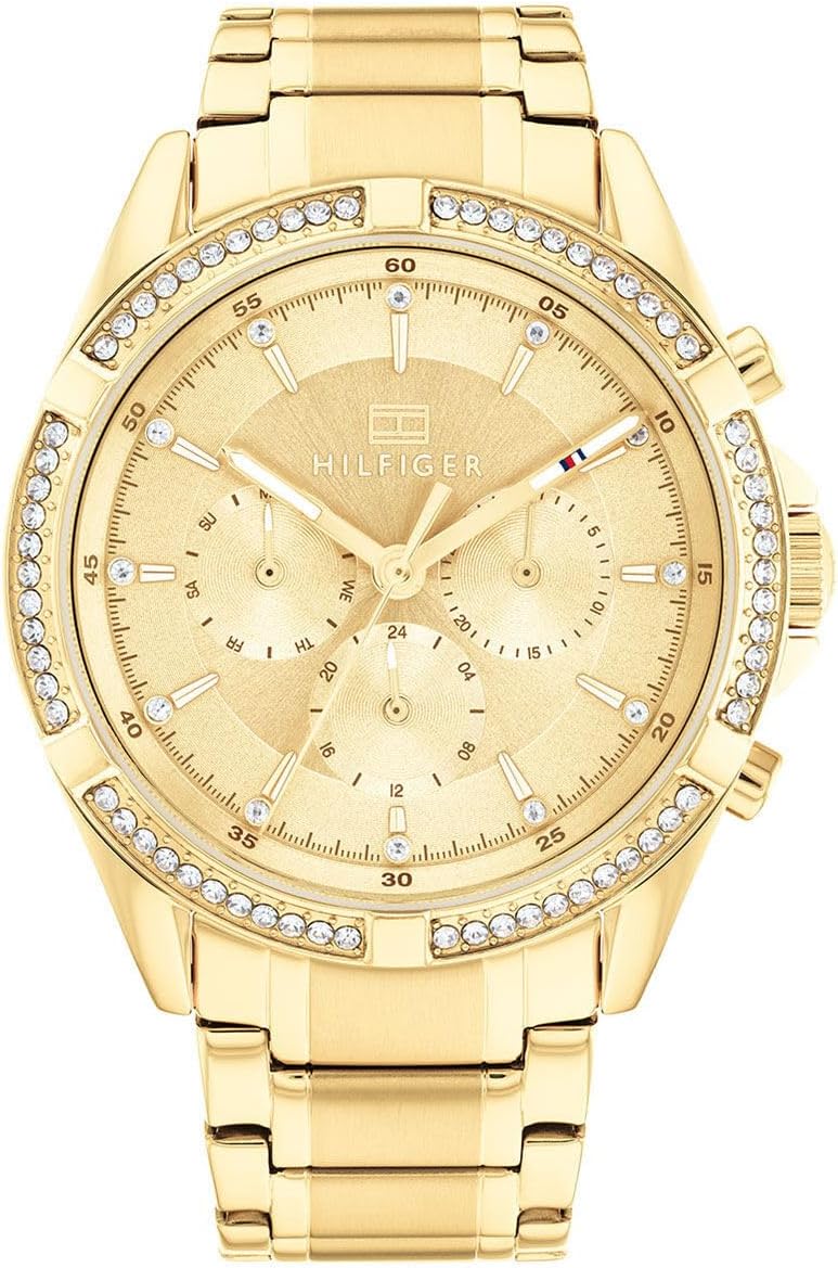 Tommy Hilfiger Women's Gold Chronograph Watch - Image 1