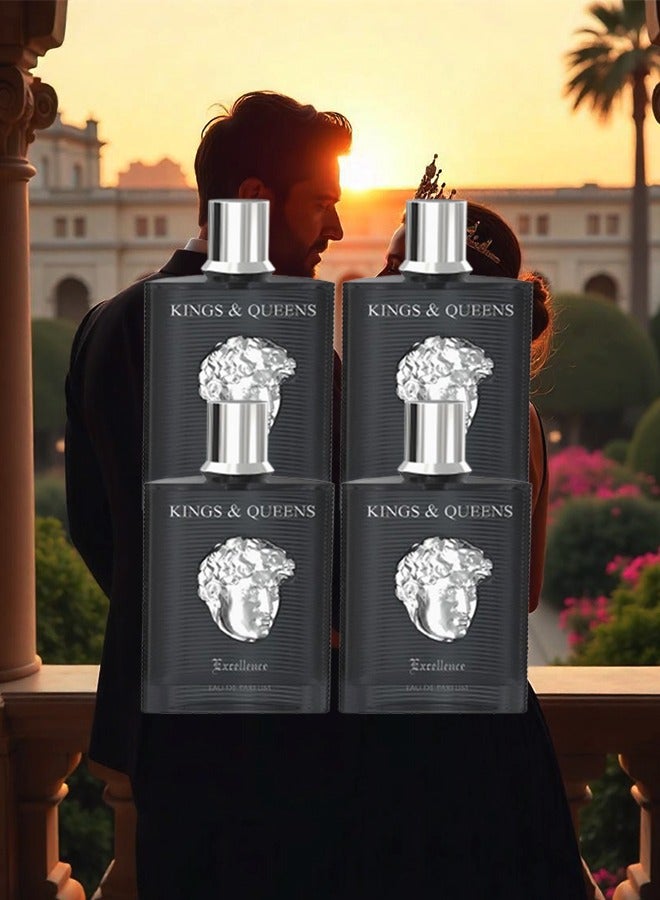 عماران 4 قطع عطر كينجز اند كوينز اكسلانس للجنسين 100 مل - Image 1