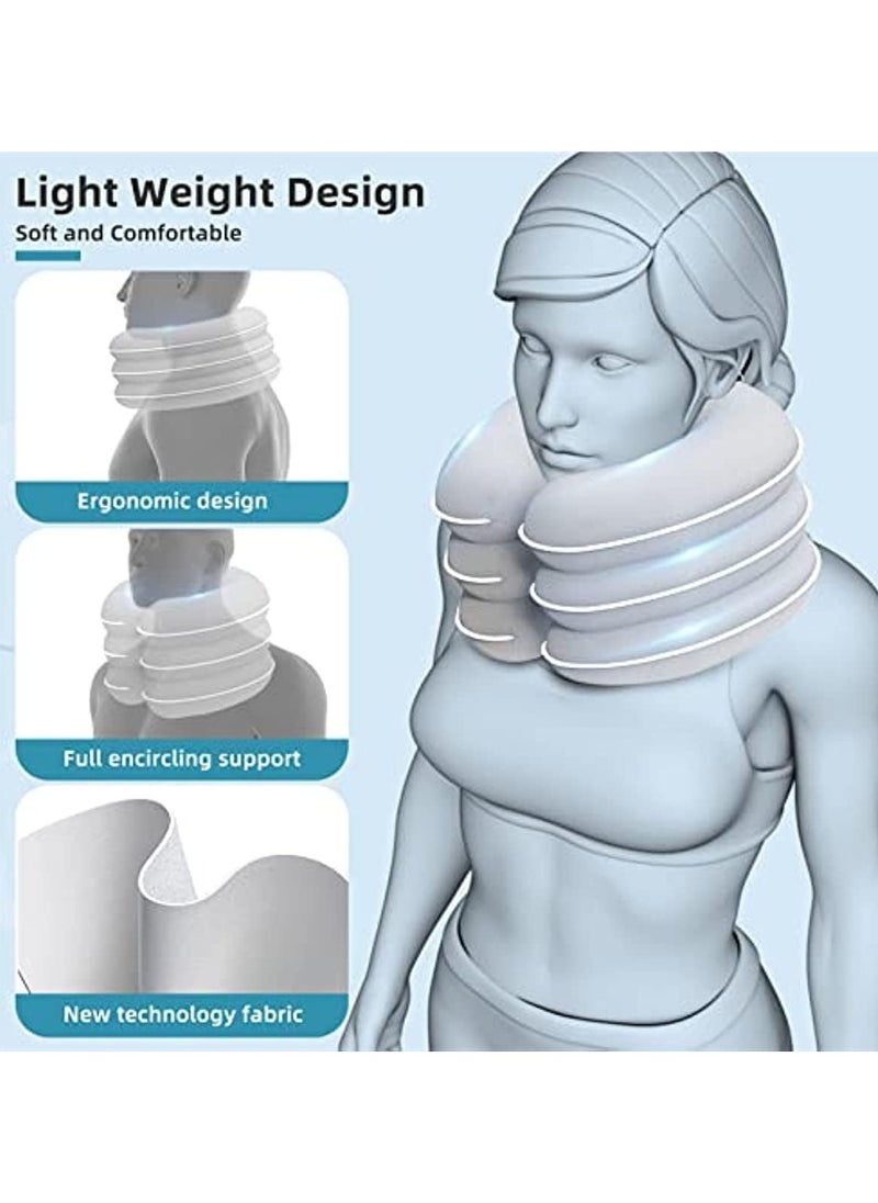 General Neck Stretcher for Neck Pain Relief and Spinal Pressure, Portable Neck Traction Device, Home Inflatable Adjustable Size Neck Brace  - Image 3