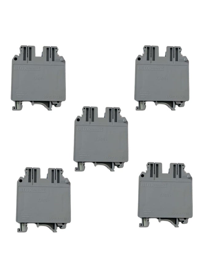 melfi Terminal Block Wire Connector 35Mm‚² 150A Current Universal Neutral Class Connector Screw Terminal Block Strips Pass-Through Pack Of 5 - Image 1