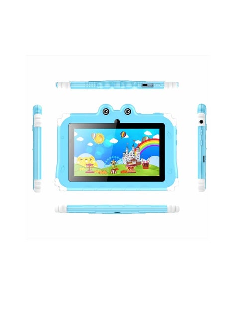 Oteeto TAB 6 Kids Tablet 4GB RAM + 128GB ROM 7 Inch IPS LCD / Quad-Core 1.3 GHz Processor/2MP Front + 5MP Rear Camera / 3500mAh Battery / Wifi / Android 13 /Includes Tablet PC, Charger, Micro Cable, Screen protector, User manual, Bracelet & touch pen