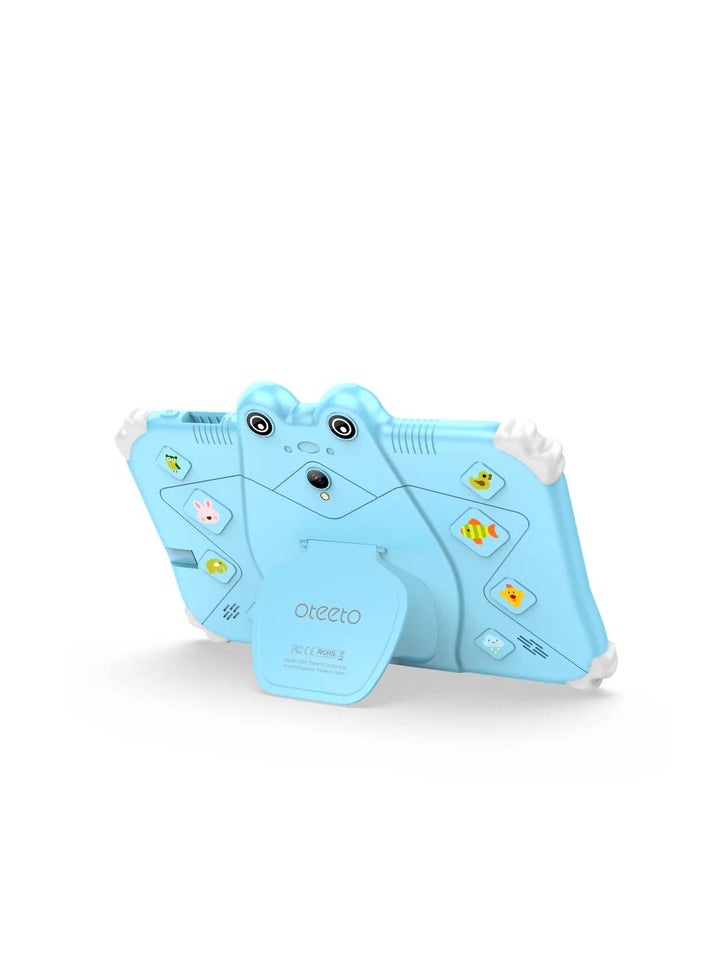 Oteeto Oteeto TAB 6 Kids Tablet 4GB RAM + 128GB ROM 7 Inch IPS LCD / Quad-Core 1.3 GHz Processor/2MP Front + 5MP Rear Camera / 3500mAh Battery / Wifi / Android 13 /Includes Tablet PC, Charger, Micro Cable, Screen protector, User manual, Bracelet & touch pen  - Image 2