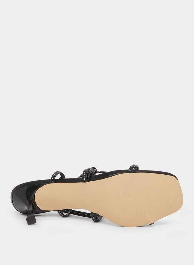 RAID Danika Knot Tie-Up Sandals with Ring Detail - Image 4