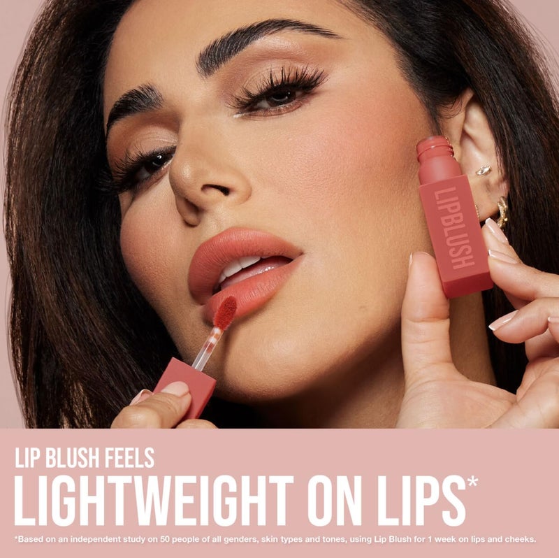 HUDA BEAUTY Lip Blush Cream Lip & Cheek Stain Rosy Kiss - Image 5