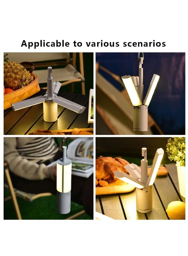 Folding Outdoor Camping Light Portable Lantern Rechargeable 3 Modes Dimmable For Outdoor Camping Tent Emergency Lighting - Image 4