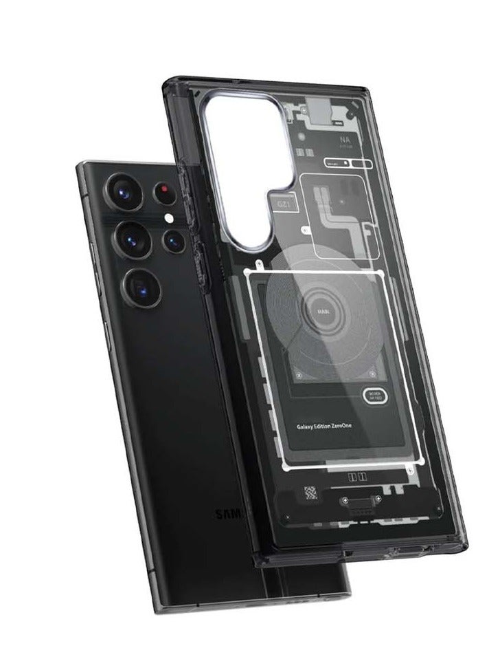 Techie حافظة سامسونج جالاكسي S23 ألترا ماج سيف – سبجن ألترا هايبرد زيرو وان ماج فيت مع حلقة معدنية – تصميم رفيع مع تفكيك – متوافقة مع الشحن اللاسلكي وإكسسوارات ماج سيف – أسود - Image 2