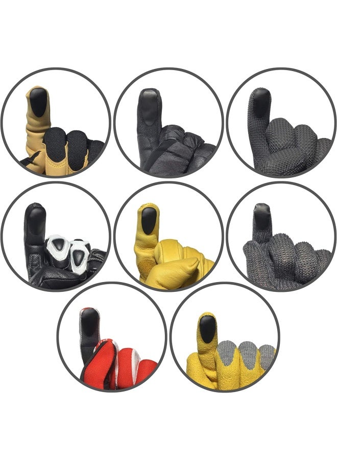 Glovetacts Ultra Thin Conductive Touch Screen Stickers For Gloves: The Easiest Way To Make Gloves Touch Compatible  - Image 2