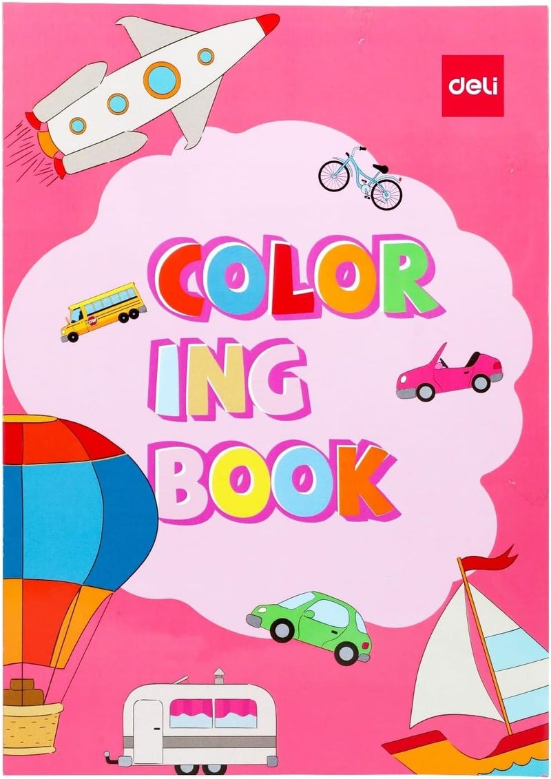 Deli EN047 12-Sheets Assorted Coloring Book - Image 1