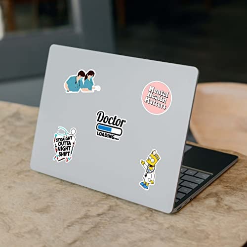 CodersParadise 62-Piece Doctor Stickers Pack | Vinyl, Self-Adhesive Stickers for Laptop, Medical Professionals & Healthcare Workers - Image 2