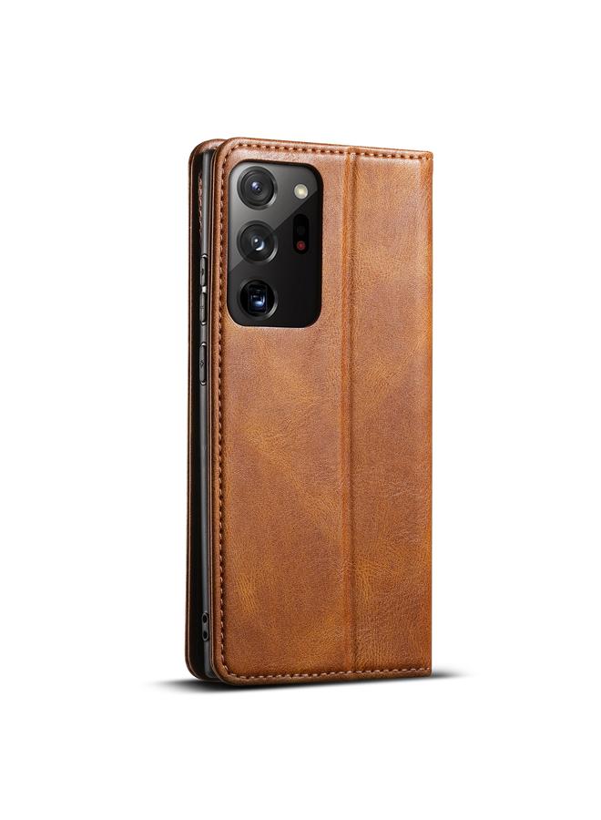 Suteni Case For Samsung Galaxy Note20 J02 Oil Wax Wallet Leather Phone Case - Image 3