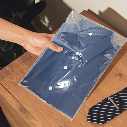 V4L Packing Clear Bags Transparent Pouches For Garments Clothes Saree Shirt Etc Self Adhesive BOPP Bags Seal Bag For Multipurpose Size 14"×18"Inch Pack Of 100 - Image 4