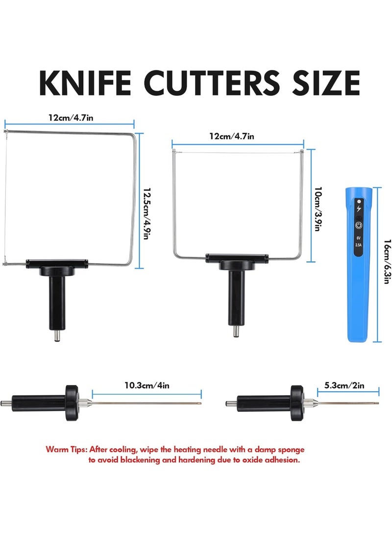 KADIP 4 in 1 Foam Cutter Set, Electric Styrofoam Cutting Tools Kit,  Hot Wire Cutter Tool With with 4 Cutting Machine Pen For Arts, DIY Craft, Small Cutting Project, Foam Carving & Digging(UK Plug) - Image 4