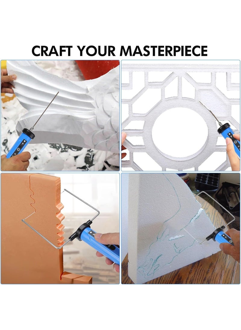 KADIP 4 in 1 Foam Cutter Set, Electric Styrofoam Cutting Tools Kit,  Hot Wire Cutter Tool With with 4 Cutting Machine Pen For Arts, DIY Craft, Small Cutting Project, Foam Carving & Digging(UK Plug) - Image 5