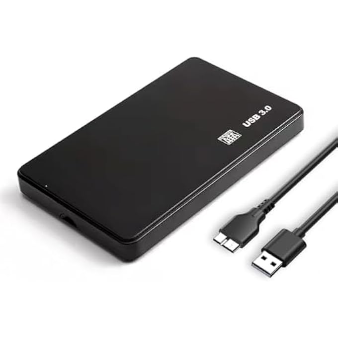 Dyazo 2.5" SATA EXTERNAL HARD DRIVE CASE WITH USB 3.0 CONNECTION FOR HDD/SSD | SUPPORTS UASP UP TO 4TB STORAGE | TOOL-FREE PORTABLE HARD DRIVE ENCLOSURE | COMPATIBLE WITH LAPTOP, PC AND TV - Image 1
