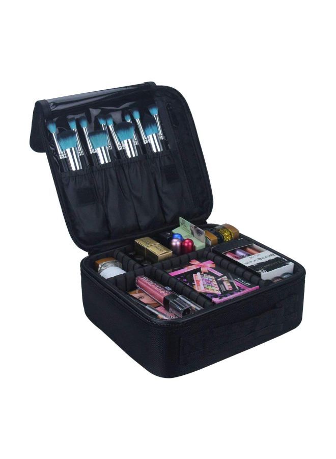 NIBEMINENT Makeup Storage Organizer Bag Black - Image 1