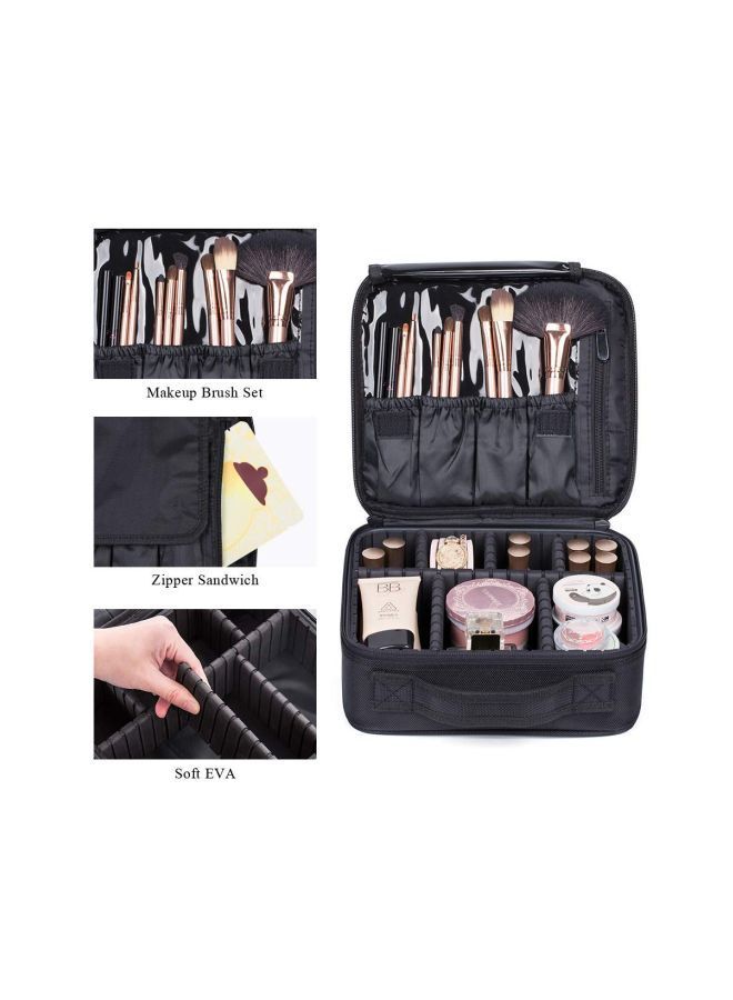 NIBEMINENT Makeup Storage Organizer Bag Black - Image 3