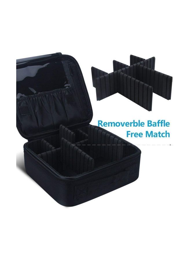 NIBEMINENT Makeup Storage Organizer Bag Black - Image 2