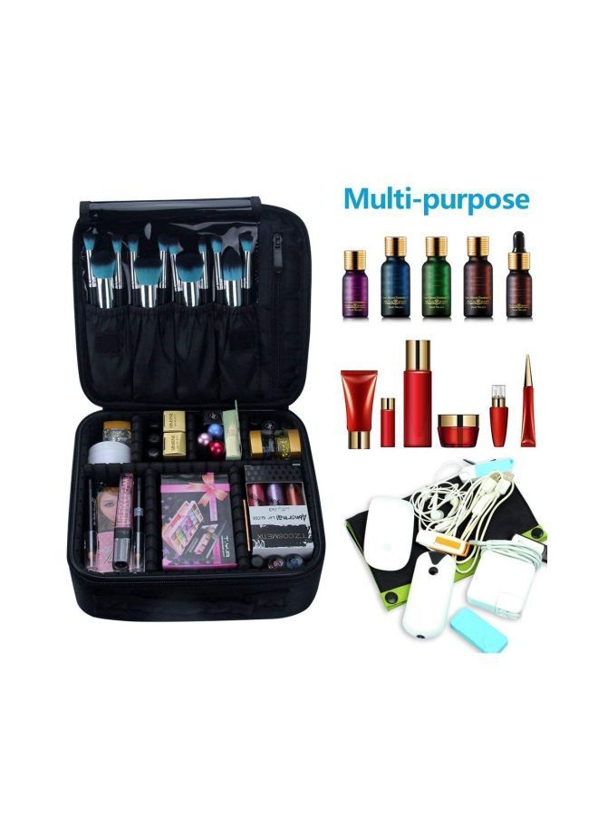 NIBEMINENT Makeup Storage Organizer Bag Black - Image 4