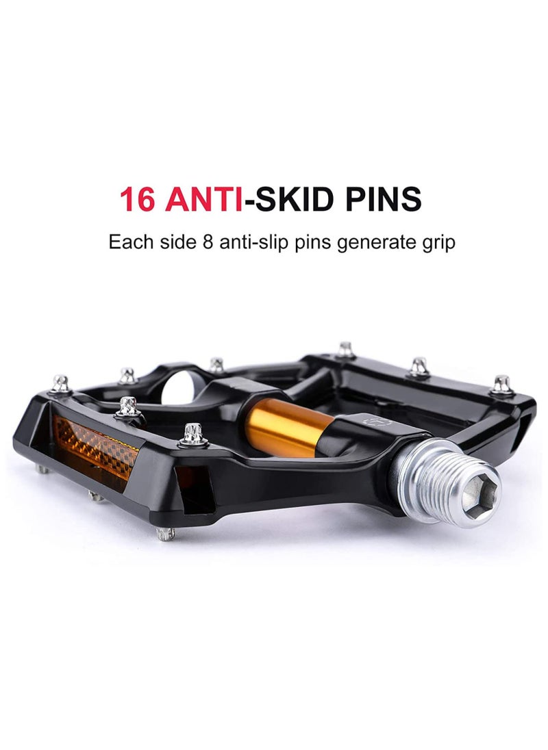CMGTYYD Road/MTB Bike Pedals, Aluminum Alloy Bicycle Pedals, Mountain Bike Pedal with Removable Anti-Skid Nails  - Image 3