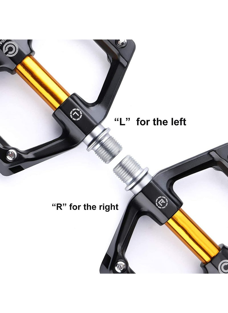 CMGTYYD Road/MTB Bike Pedals, Aluminum Alloy Bicycle Pedals, Mountain Bike Pedal with Removable Anti-Skid Nails  - Image 4