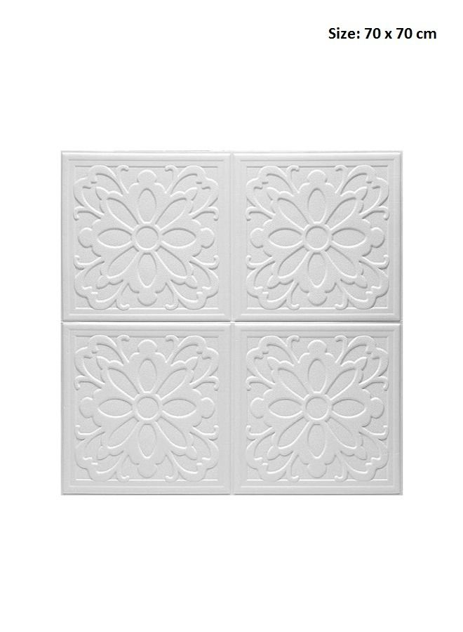 fashionhome 3D Oil-Proof Floral Design Decorative Kitchen Home Renovation PVC Sticker Self-Adhesive Wall Stickers 70x70 cm - Image 3
