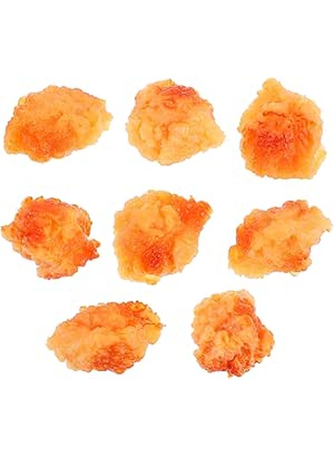 Realistic Chicken Popcorn Food Model Set 8Pcs for Home Decor Photography Display Teaching - Image 1