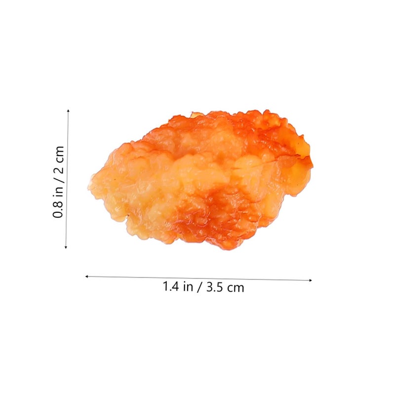 Realistic Chicken Popcorn Food Model Set 8Pcs for Home Decor Photography Display Teaching - Image 3
